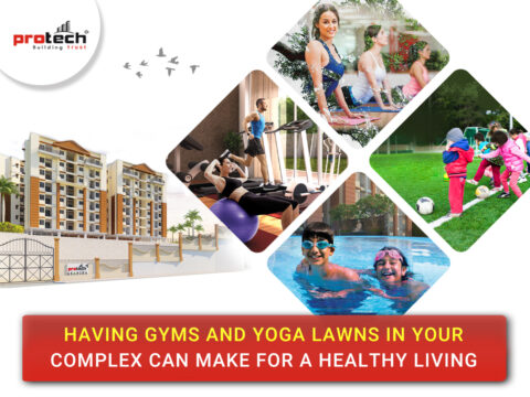 Fitness increases well being and productivity. Buy a flat with a gym.