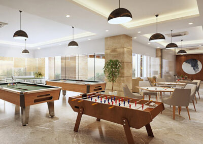 Indoor games area at Protech tarun nagar,Guwahati. Developed by Protech Group