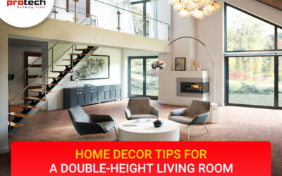 Home decor tips for a double-height living room