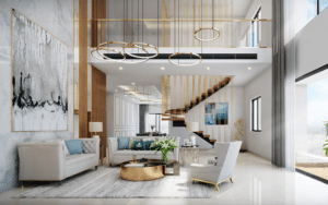 Spacious Room Layouts and Double-Height Ceiling